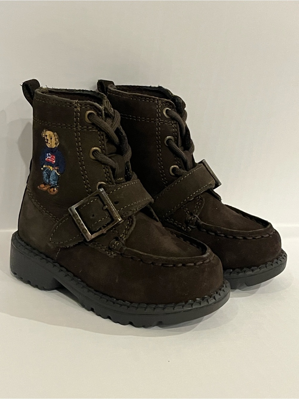 Polo Ralph Lauren Ranger Sweater American Flag Bear Boots Boys Infant Toddler 4